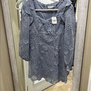 Altar'd State Blue Floral Mini Dress